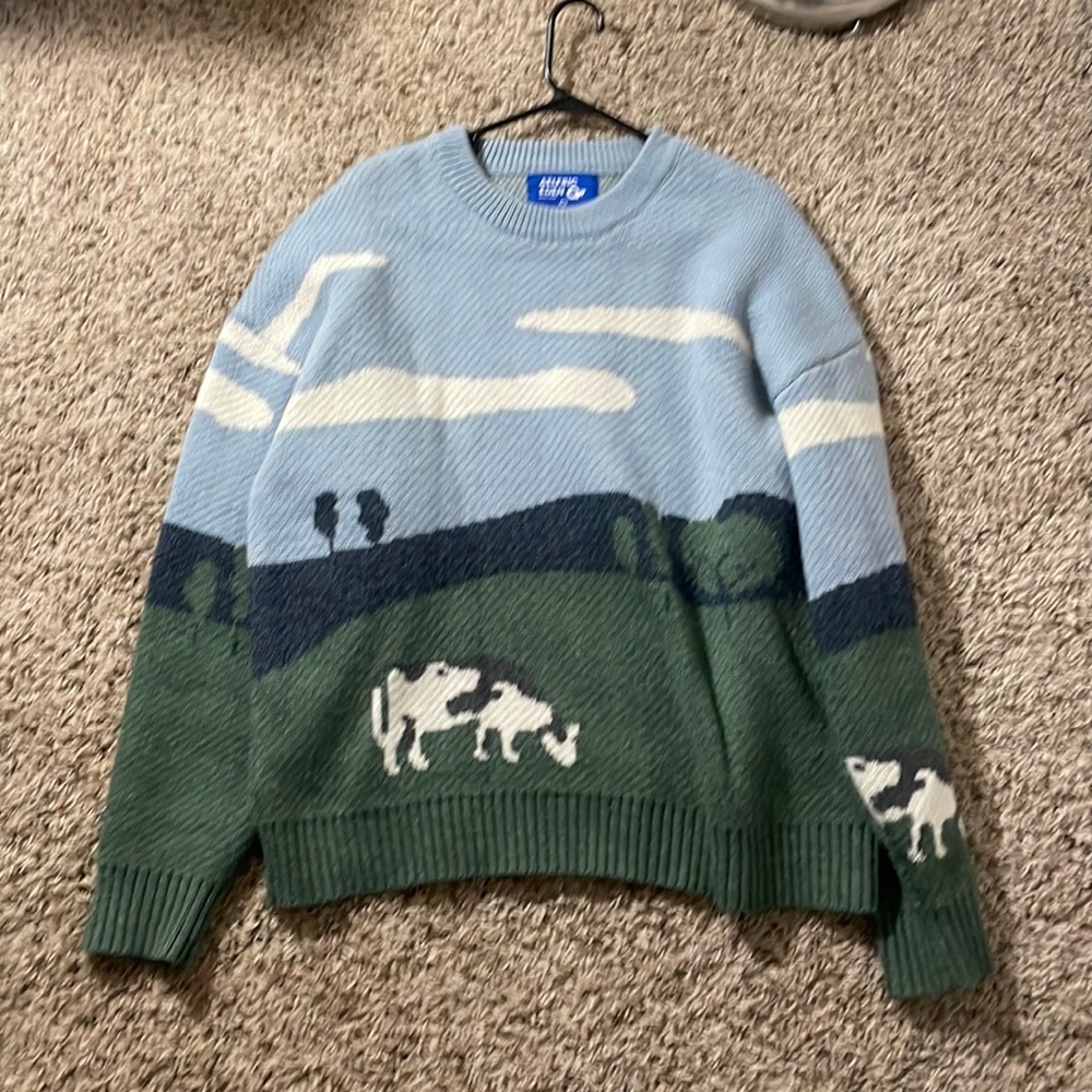 Aelfric Eden cow and plains sweater